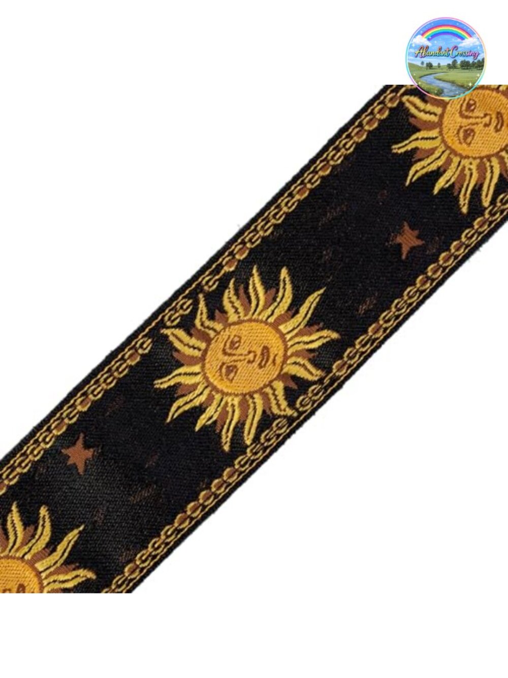 Jacquard Weave Guitar Strap with Tri-Glide Adjustment, 57 Inches - Picture 3 of 5